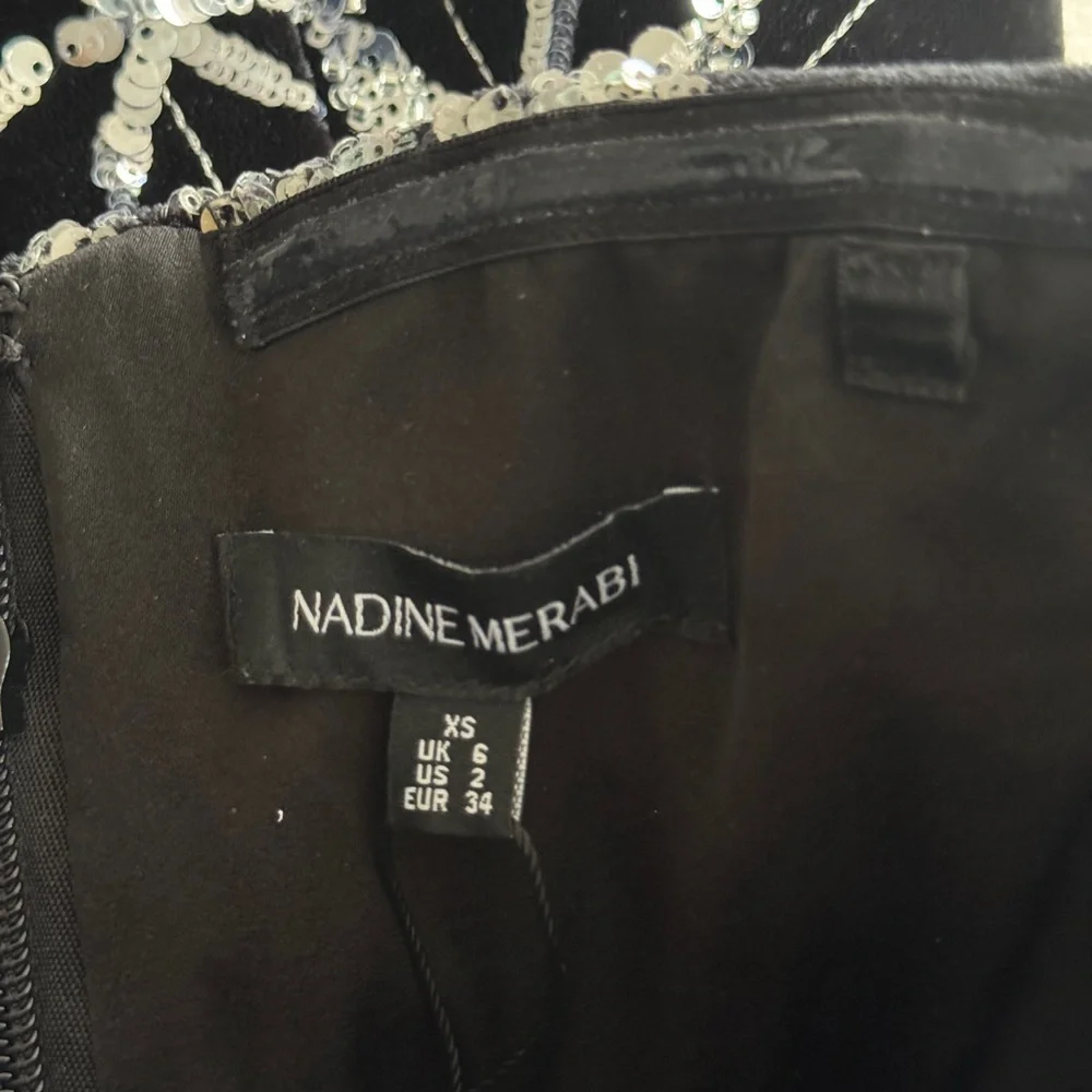 NADINE MERABI Stella Star Dress in Black XS